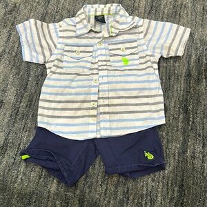 2pc Polo Shirt & Shorts Set